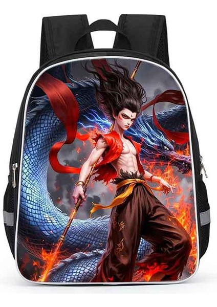 Nezha Okul Çantası Ilkokul Öğrencileri Karikatür Çocuk Anaokulu 1-2 Sınıf Kız Okul Çantası (Yurt Dışından)