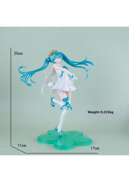 Hatsune Miku El Modeli Ikincil Yuan Sevimli Masaüstü Şasi Süsleri El Aleti (Yurt Dışından)