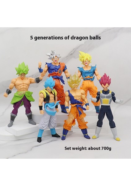Yedi Dragon Ball Süper Saiyan El Yapmak Için Anime Modeli Çevre Süsleri Sun Wukong Vegeta Klasik Süper Sai (Yurt Dışından)