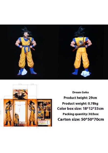 Yedi Dragon Ball Süper Saiyan El Yapmak Için Anime Modeli Çevre Süsleri Sun Wukong Vegeta Klasik Süper Sai (Yurt Dışından)