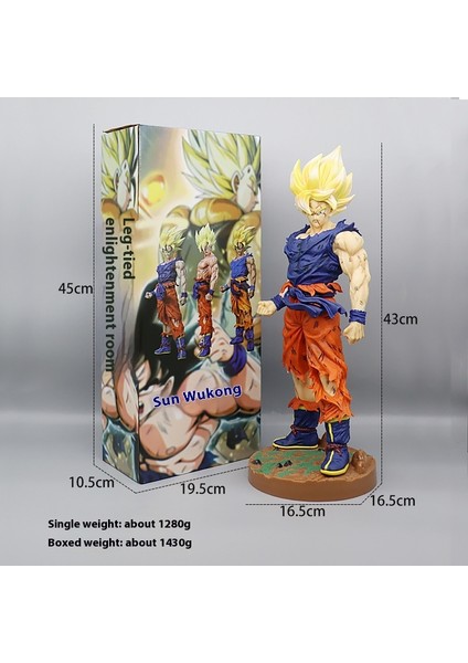 Yedi Dragon Ball Süper Saiyan El Yapmak Için Anime Modeli Çevre Süsleri Sun Wukong Vegeta Klasik Süper Sai (Yurt Dışından)