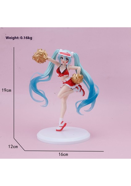 Hatsune Miku El Modeli Ikincil Yuan Sevimli Masaüstü Şasi Süsleri El Aleti (Yurt Dışından)