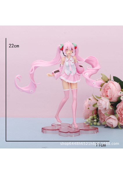Hatsune Miku El Modeli Ikincil Yuan Sevimli Masaüstü Şasi Süsleri El Aleti (Yurt Dışından)