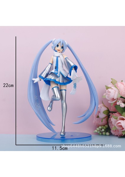 Hatsune Miku El Modeli Ikincil Yuan Sevimli Masaüstü Şasi Süsleri El Aleti (Yurt Dışından)