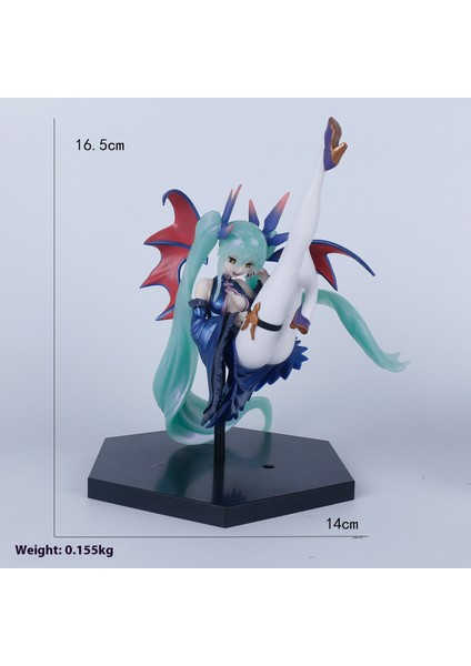 Hatsune Miku El Modeli Ikincil Yuan Sevimli Masaüstü Şasi Süsleri El Aleti (Yurt Dışından)