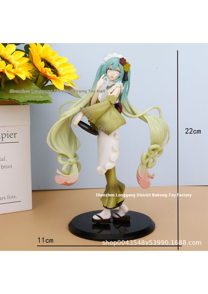 Hatsune Miku El Modeli Ikincil Yuan Sevimli Masaüstü Şasi Süsleri El Aleti (Yurt Dışından)