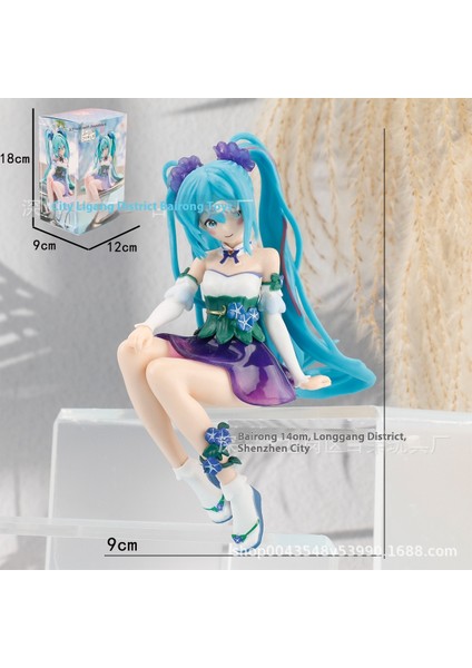Hatsune Miku El Modeli Ikincil Yuan Sevimli Masaüstü Şasi Süsleri El Aleti (Yurt Dışından)
