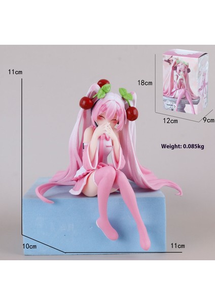 Hatsune Miku El Modeli Ikincil Yuan Sevimli Masaüstü Şasi Süsleri El Aleti (Yurt Dışından)
