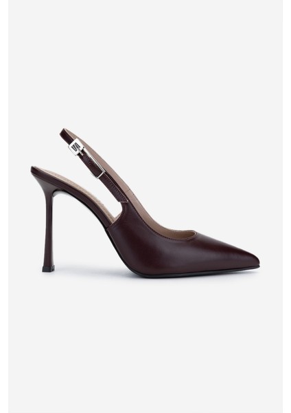 Kadın Bordo Topuklu Ayakkabı 1096 9801 Bn Ayk Y25 Bordo Dr
