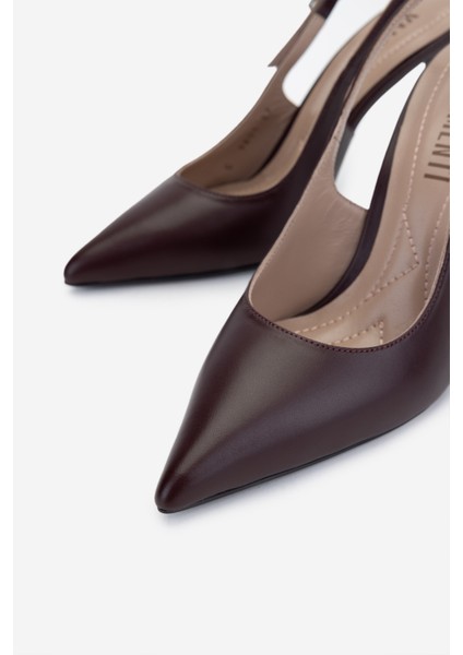 Kadın Bordo Topuklu Ayakkabı 1096 9801 Bn Ayk Y25 Bordo Dr modelleri