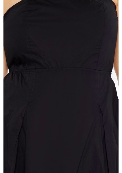 Plus Size Straplez Yaka Tulum