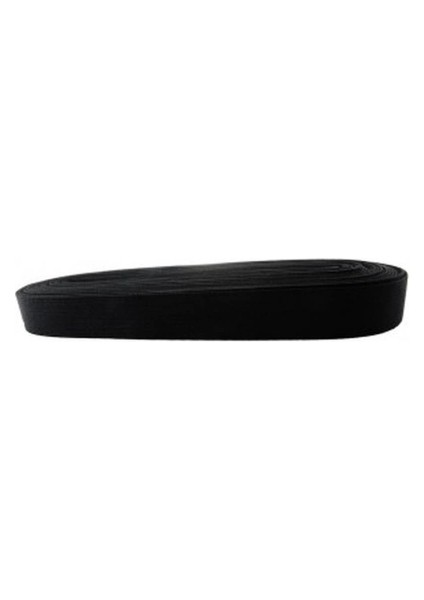 Siyah - 2cm Paça Lastik Yassı Geniş 10MT