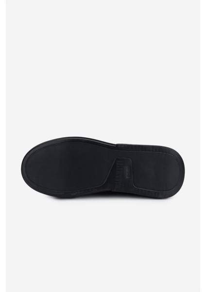Erkek Hakiki Deri Siyah Rugan Sneakers & Spor Ayakkabı 771 35110 Erk Ayk Y25 Sıyah Rgn