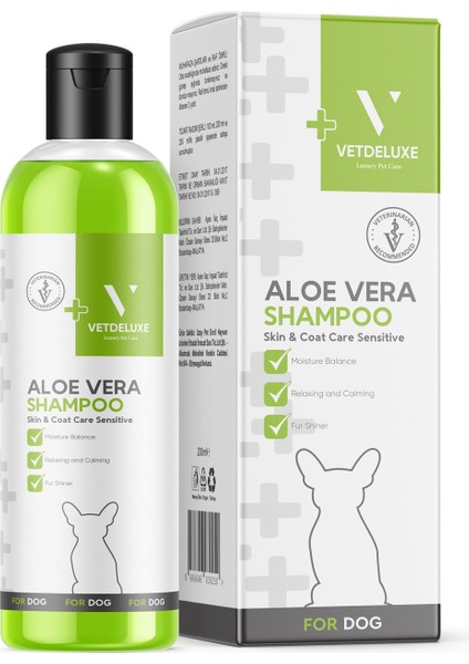 Dog Shampoo Aloevera Köpekler Için Aloevera Özlü Şampuan 200 ml