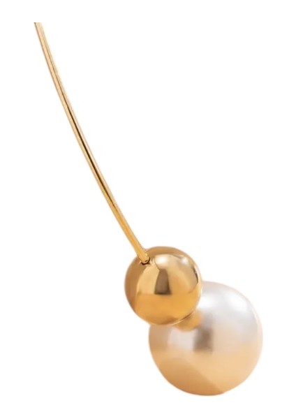 Gold Inci Detay Tasarım Choker Kolye