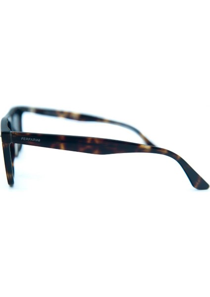 Ff 1513 260P 55 Polarize Unisex Kare Kırçıllı Kahverengi Kemik Güneş Gözlüğü modelleri