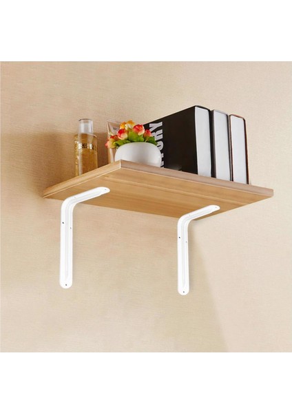 4 Adet Raf Altı Ayağı L Konsol Tüm Boyutlar - Raf Altı Kol - 22x28 cm