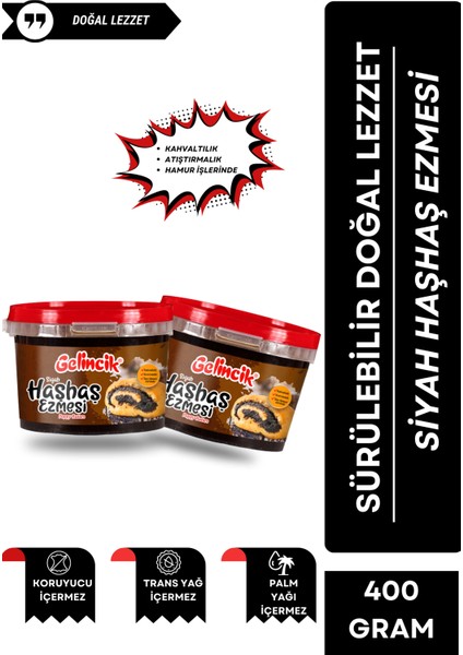 Siyah Haşhaş Ezmesi 400 gr