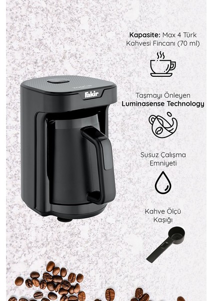 Kaave Mono Türk Kahvesi Makinesi - Siyah - 735 Watt