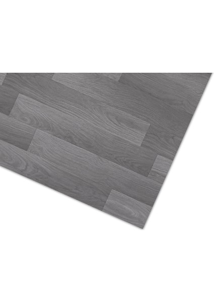 1 Metre EN - DAR PARKE DESEN GRİ - PVC Zemin Kaplama - Keçeli Kalın - Yer Döşemesi Mineflo