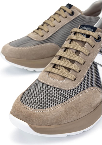 Erkek Deri & Tekstil Bej Sneakers & Spor Ayakkabı 618 61201 Erk Ayk Y25 Pıedra