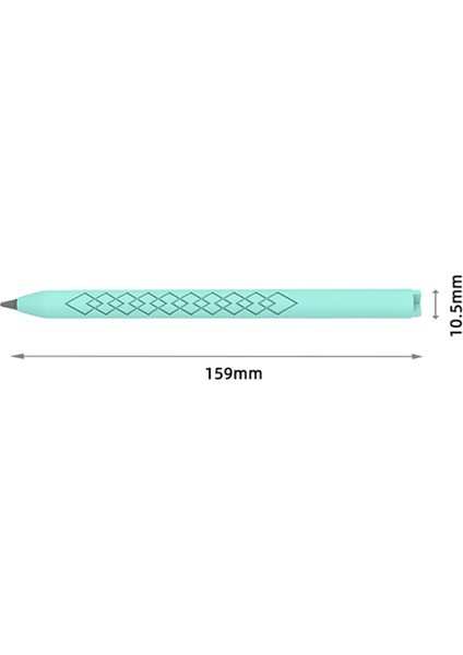 Apple Pencil (Usb-C) Için Elmas Dokulu Silikon Kılıf Stylus Kalem Koruyucu Kılıf-Beyaz (Yurt Dışından)
