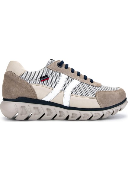 Erkek Deri & Tekstil Bej/beyaz Sneakers & Spor Ayakkabı 618 12923 Erk Ayk Y25 Pıedra/blanco