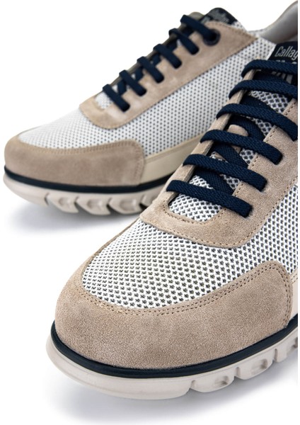 Erkek Deri & Tekstil Bej/beyaz Sneakers & Spor Ayakkabı 618 12923 Erk Ayk Y25 Pıedra/blanco fırsatları