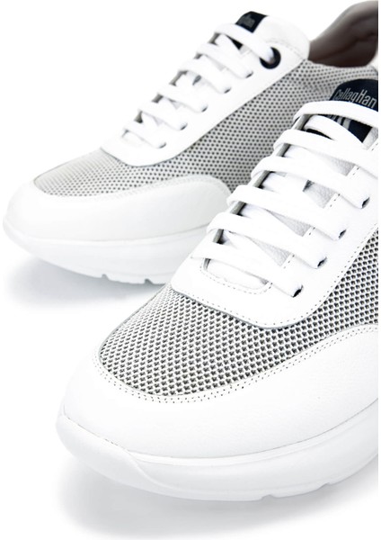 Erkek Deri & Tekstil Beyaz Sneakers & Spor Ayakkabı 618 61201 Erk Ayk Y25 Bıanco