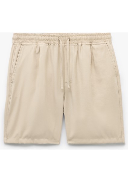 Viskon Cep Detaylı Rayon Beli Bağcıklı Bermuda Chino Şort modelleri