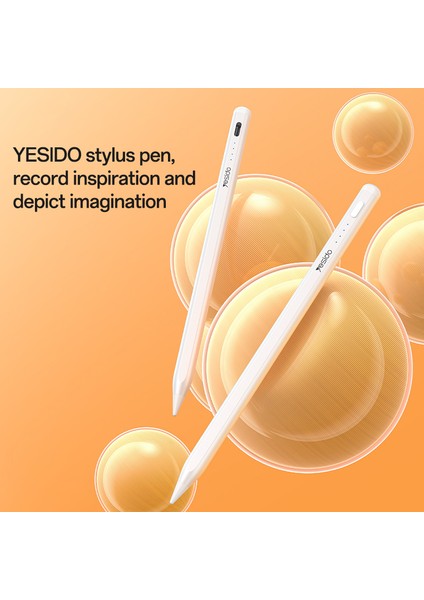 Yesıdo ST17 iPad Stylus Kalem Şarj Edilebilir Dokunmatik Ekran Kalemi Hassas Yazma Çizim Aracı (Yurt Dışından)