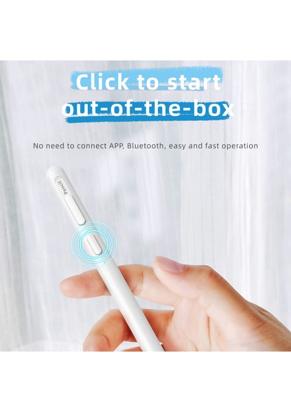 S-IP01 Manyetik Kapasitif Kalem iPad Için, Dokunmatik Ekran Yazma Çizim Kalemi Kalem-Beyaz (Yurt Dışından) indirimleri