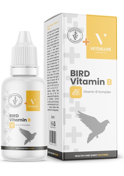 Bird Vitamin B Likit Kuşlar Için Sıvı B Vitamini Tüy Dökülmesine Karşı Sıvı Vitamin 30 ml