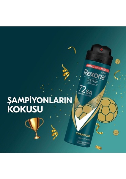 Erkek Deodorant 150 ml Champions x 4 Adet