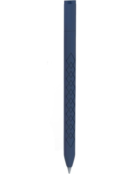 Apple Pencil (Usb-C) Için Elmas Dokulu Silikon Kılıf Stylus Kalem Koruyucu Kılıf-Koyu Mavi (Yurt Dışından)
