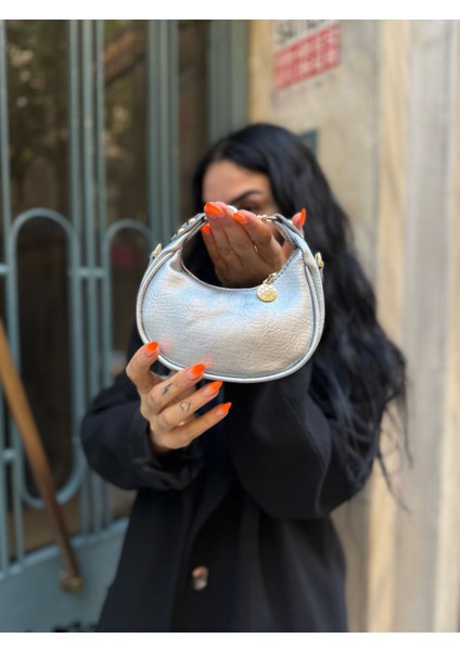 Perla Mini Gümüş Kadın Çanta