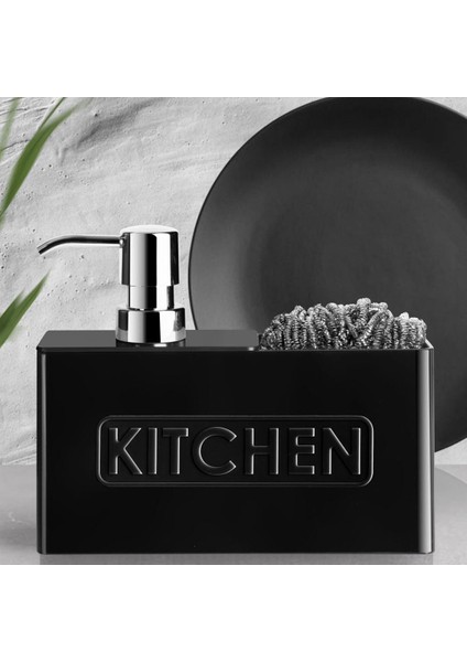 Kitchen Mutfak Sıvı Sabunluk - Siyah