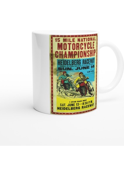 Heidelberg Pistinde Retro Motosiklet Yarışı Kupa fiyatları