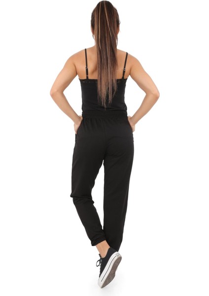 Kadın Beli ve Paçası Lastik Detaylı Jogger Eşofman Altı