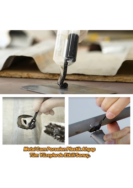 Çelik Epoksi Yapıştırıcı 6 ml Metal Plastik Seramik Cam Çelik Yalıtım Onarma Doldurma 1 Adet modelleri
