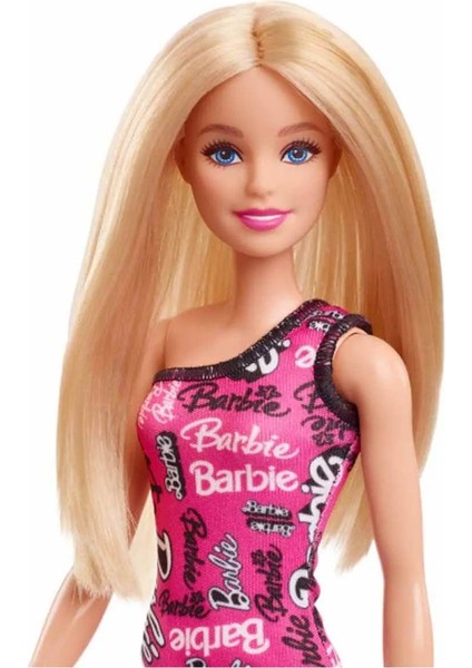 Sarışın Barbie Şık Pembe Barbie Elbiseli
