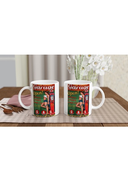 Full Service Retro Benzinlik Kupa Bardak