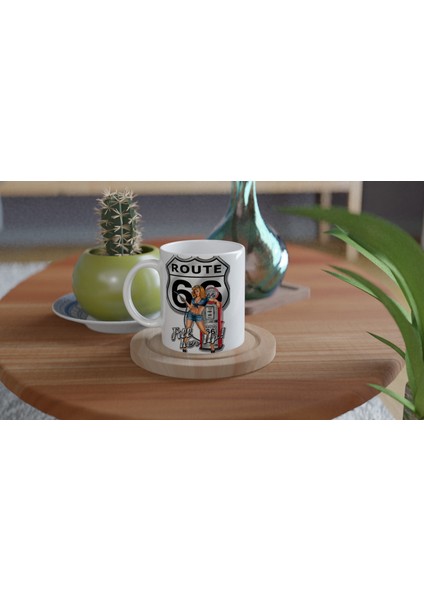 Route 66 Retro Benzinci Kız Kupa fırsatları