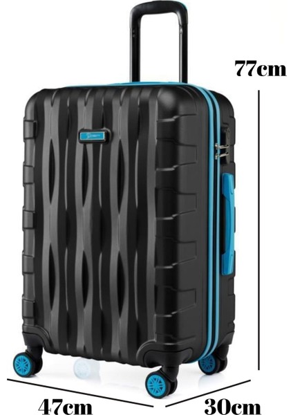 Büyük Boy Valiz 4x2 Teker Siyah 1167 fiyatları