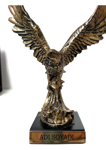 Dekoratif Gold Kartal Heykeli | Ofis ve Ev Için Şık ve Anlamlı Dekor ve Hediyelik