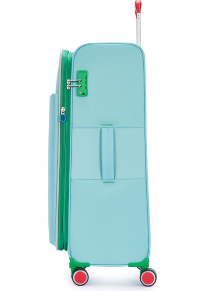 Benetton Büyük Boy Kumaş Valiz Aqua Bnt2200 modelleri