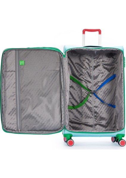 Benetton Büyük Boy Kumaş Valiz Aqua Bnt2200 fırsatları