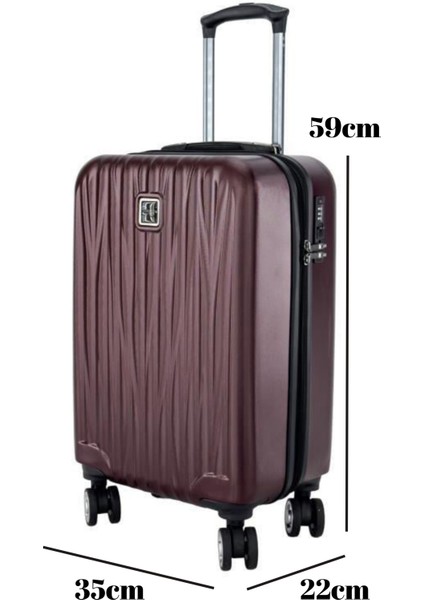 Kabin Boy %100 Polikarbon Valiz Bordo 1815 fiyatları
