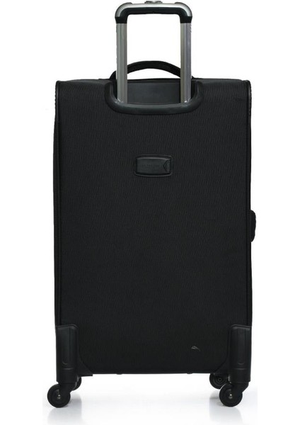 Orta Boy Kumaş Valiz Siyah 22804