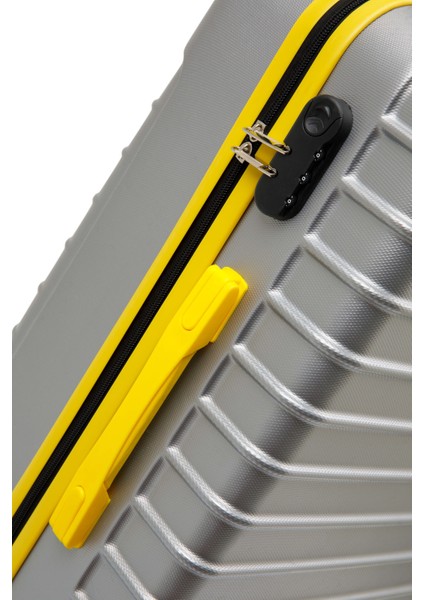 Kabin Boy Valiz 4x2 Teker Gri 1168